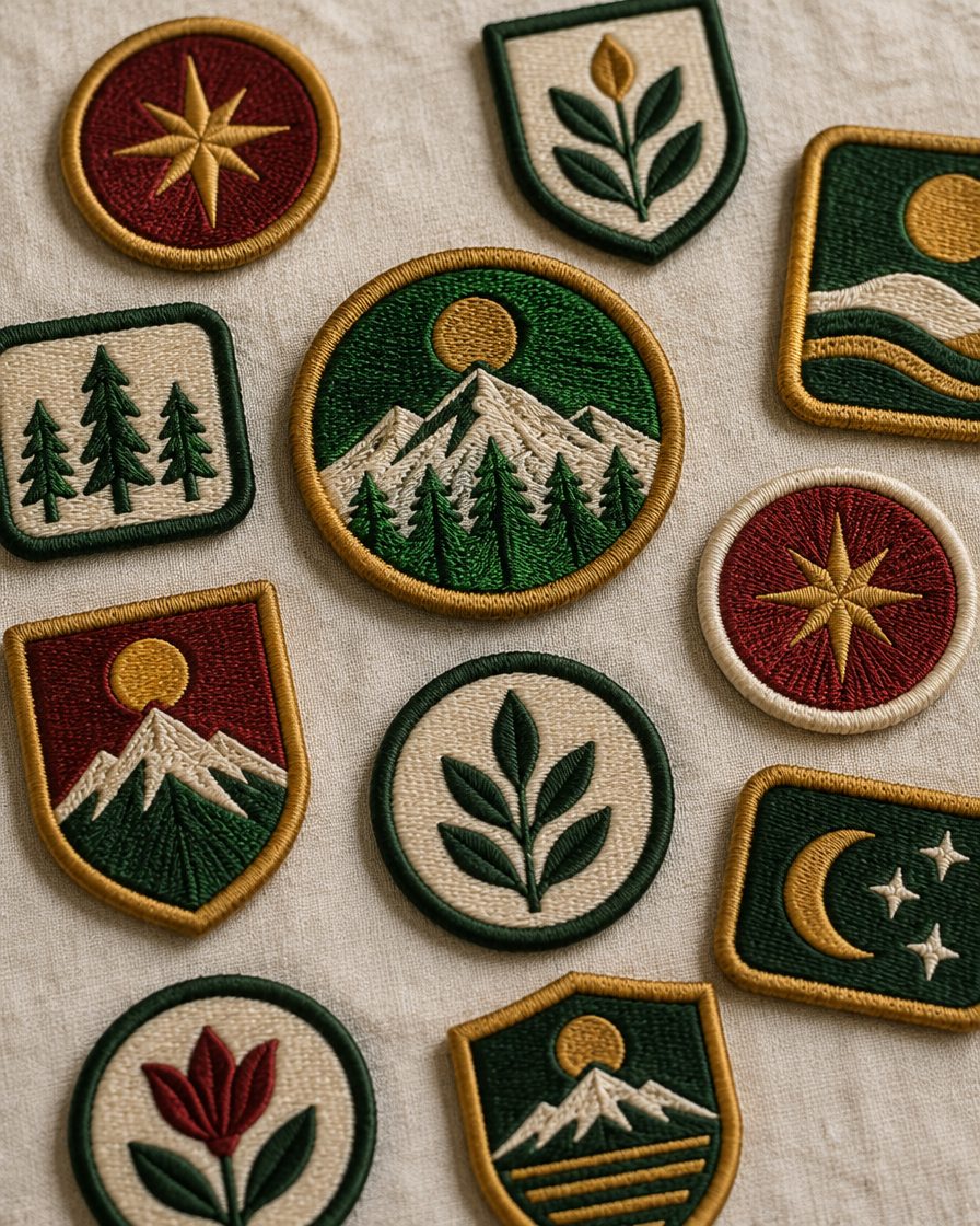 Custom patches by Threadify