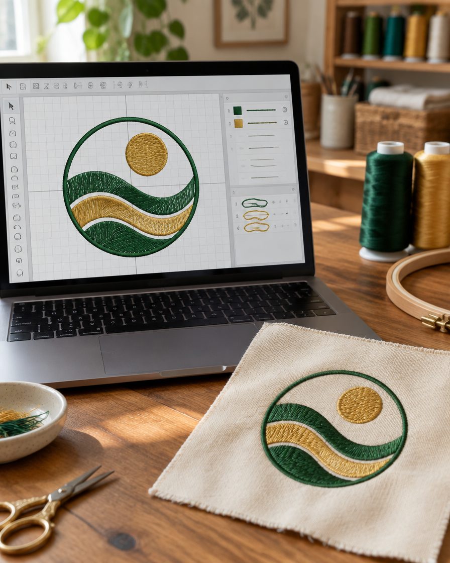 Embroidery digitizing by Threadify